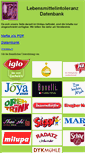 Mobile Screenshot of lebensmittelintoleranz.org
