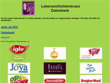 Tablet Screenshot of lebensmittelintoleranz.org